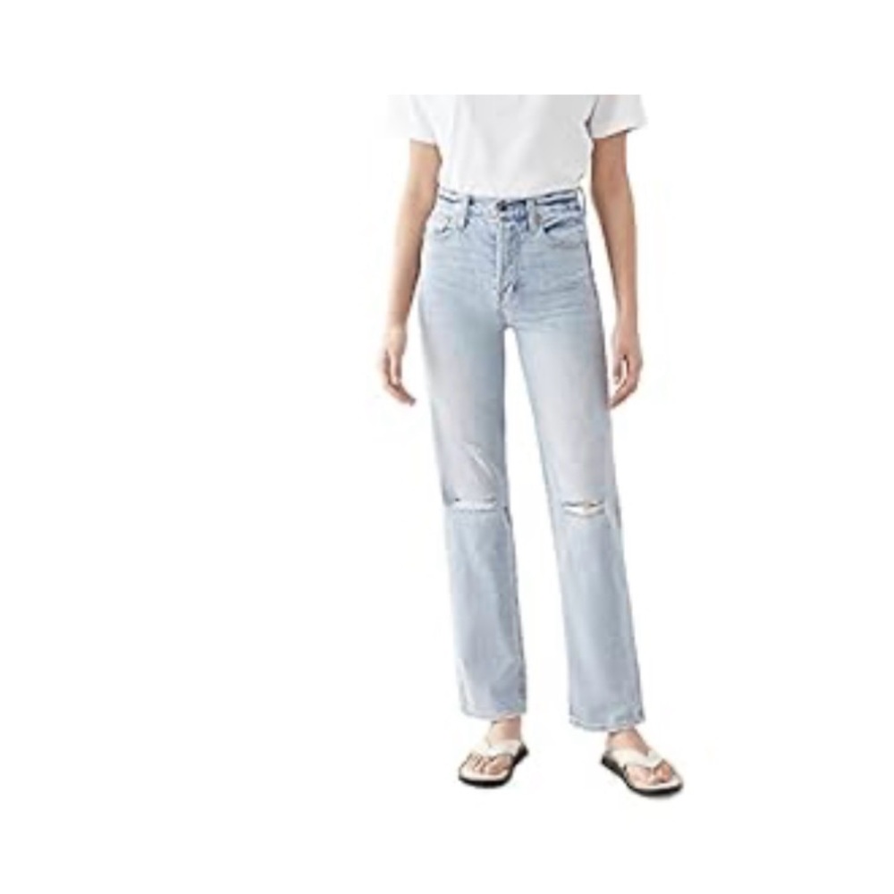 Pistola Light Wash Cassie Straight Leg Jeans